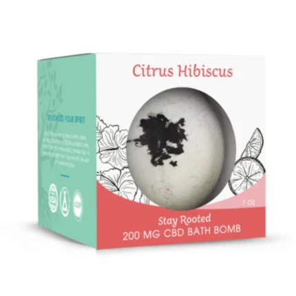 Stay Rooted CBD Bath Bomb Citrus Hibiscus (2)