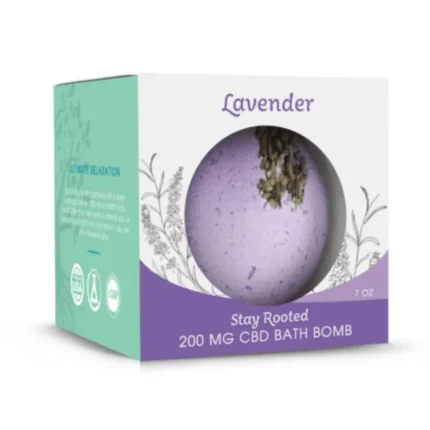 Stay Rooted CBD Bath Bomb Relaxing Lavender 200 MG (2)