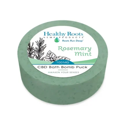 Stay Rooted CBD Bath Bomb Puck Rosemary Peppermint 100 MG